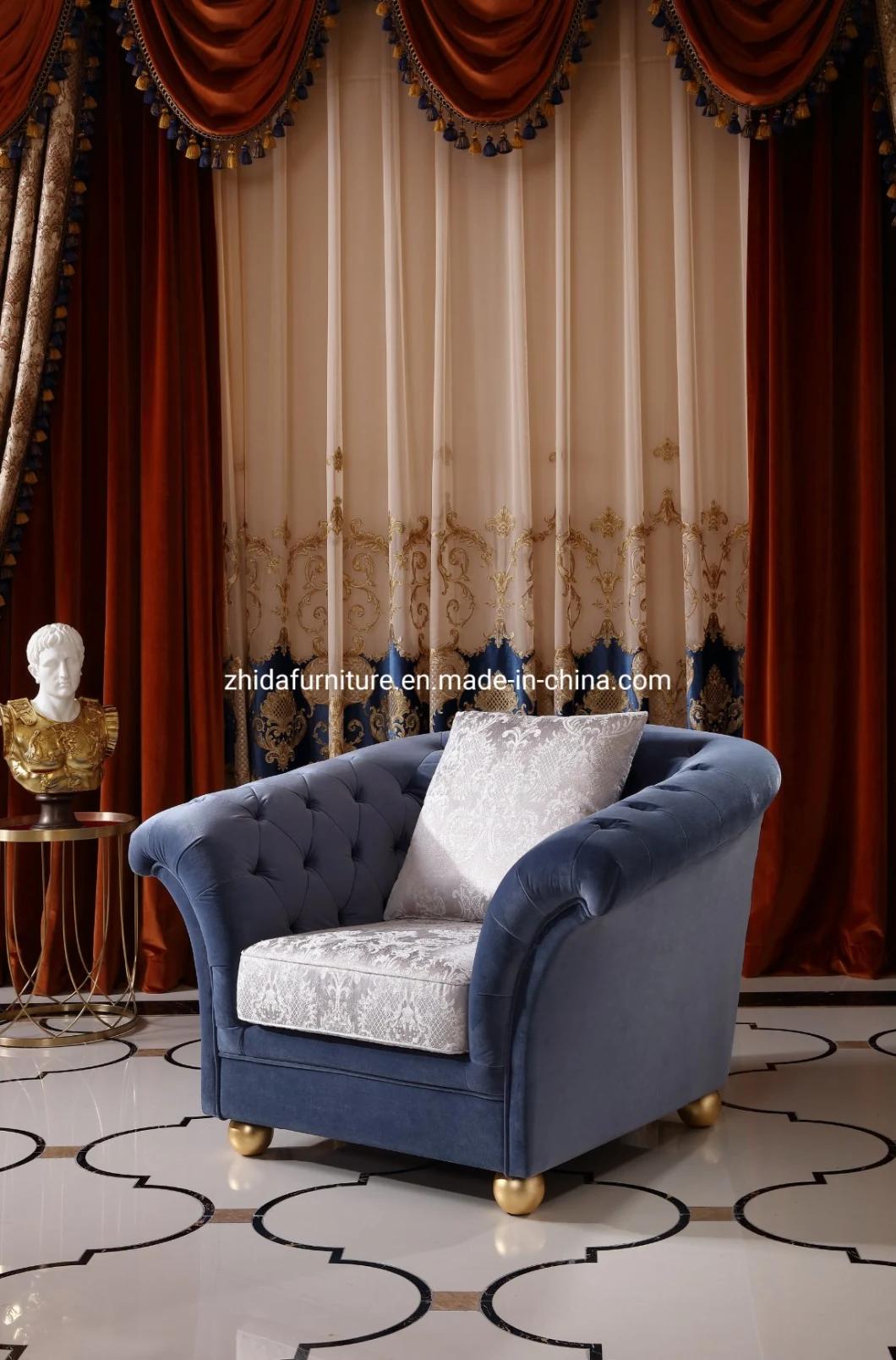 European Style French Royal Fabric Antique Sofa