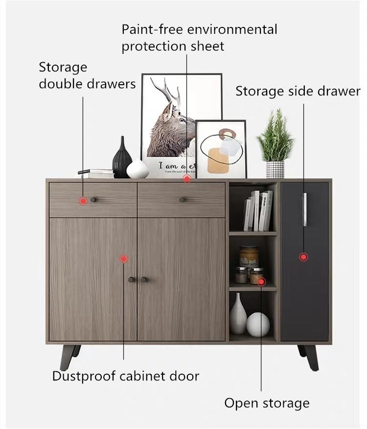 Fashionable Home Furniture Customized Size Shoe Rack Cabinet Wooden Living Room Kitchen Cabinets