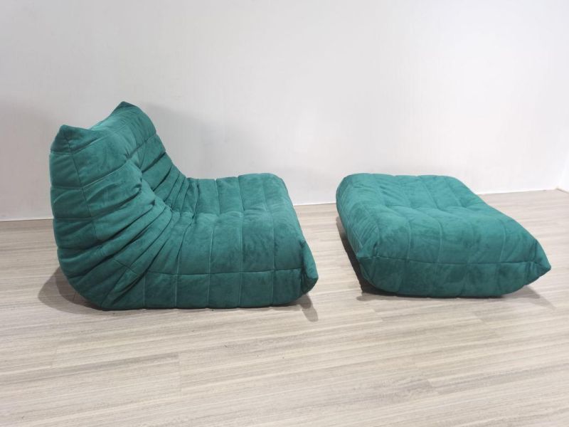 Hot Selling Injection Foam Fabric PU Leather Caterpillars Sofa Chair