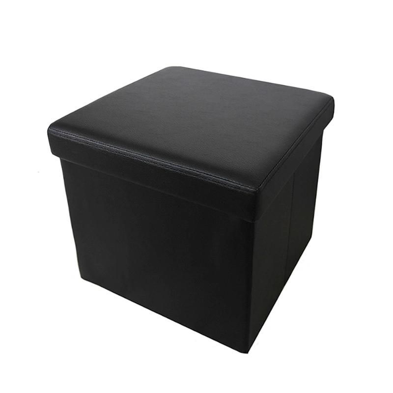 Living Room Modern Design Multifunctional Folding PVC Folding Storage Ottoman