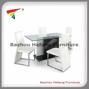 Modern Glass Dining Table and Chair for Dining Room (DT078)