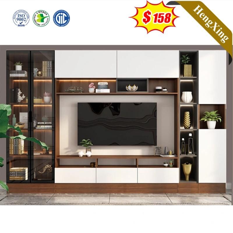 Chinese Luxury Modern Wooden Wall Cabinets Sofa Living Room TV Cabinet Set Home Furniture TV Stands with Coffee Table