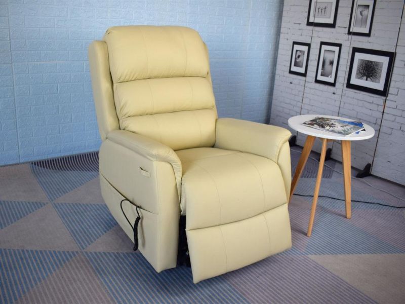 Jky Furniture Linen Fabric Power Electric Lift Chair Reclining with Heating and Massage Function