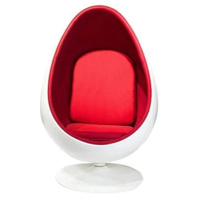 Factory Direct Fiberglass Semicircular Shaped Aviation Ball Shape Chair Rotatable Creative Sofa Swivel Chair