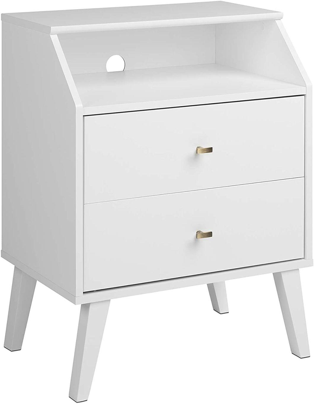 End Table / Side Table / Night Stand / Bedside Table with Bin Drawer