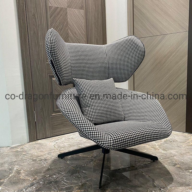 Modern Home Furniture High Back Swivel Leisure Chair with Fabric