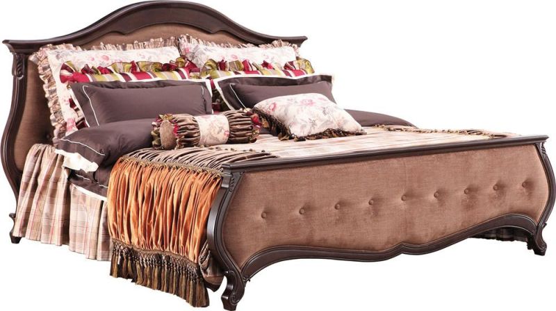 Classical Bedroom Furniture/Fabric Bed/European Bed