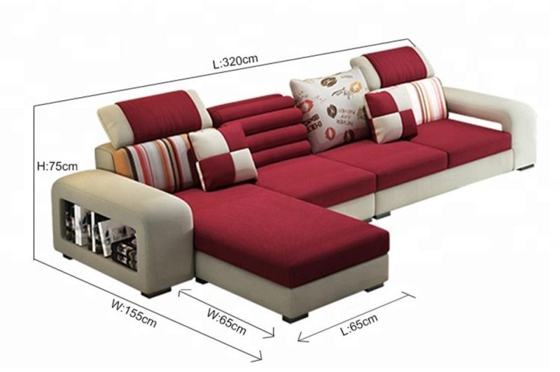 Wholesale Home Furniture Sectional 6-Seater Sofa Leisure Sectional