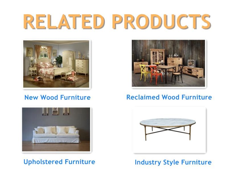 American Style Antique Concise Furniture Villa White/Black/Natural/Brown Two Drawers Console Table