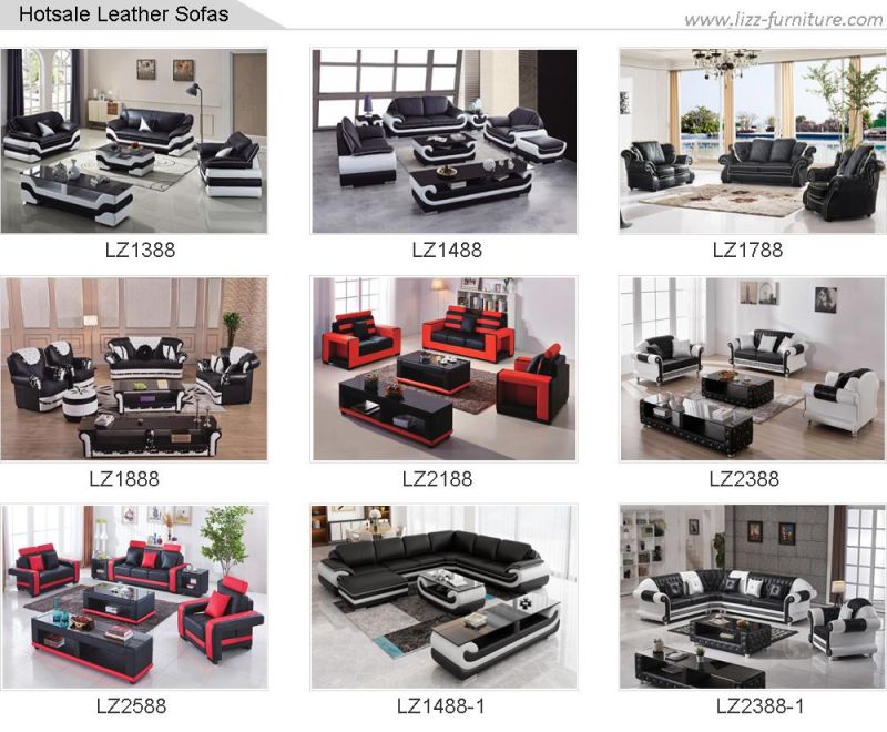 Hot Sale Amercial Style Leisure Modular Style Modern PU Leather Sofa Set Furniture with High Quality