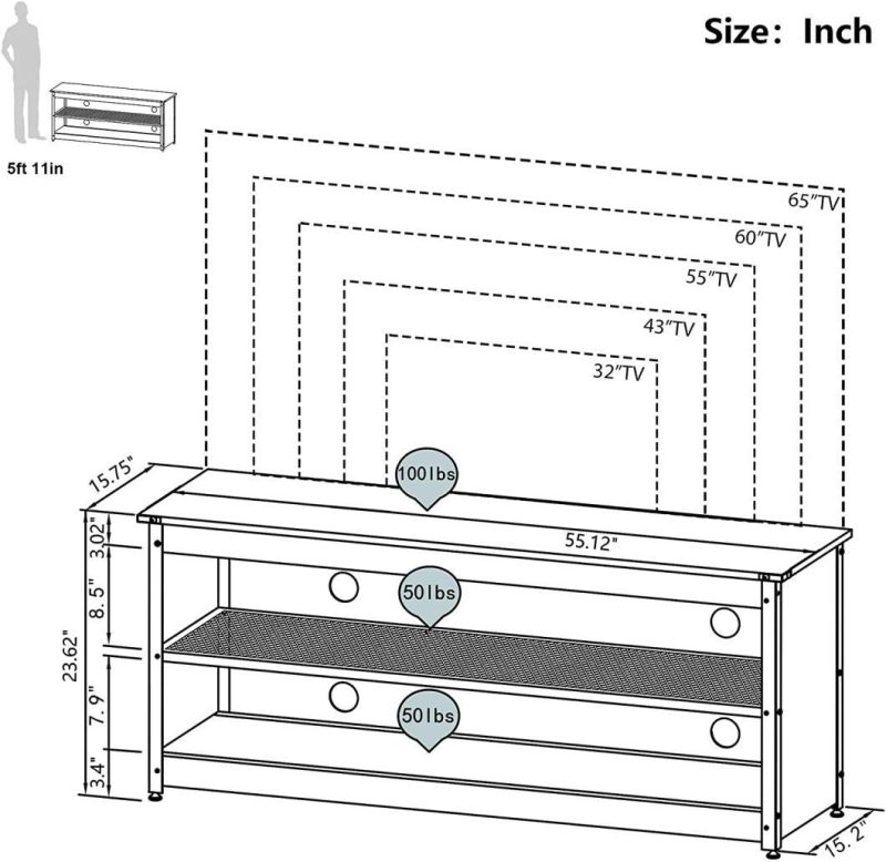 Modern Style TV Stand TV Cabinet TV Console for Living Room