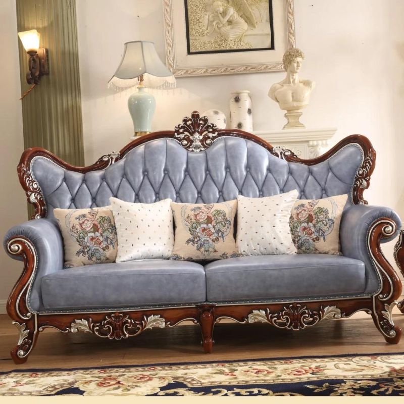 Classic Leather Sofa in Optional Sofas Couch Seats and Furniture Color"