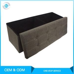 High Elastic Sponge Filling Storage Ottoman