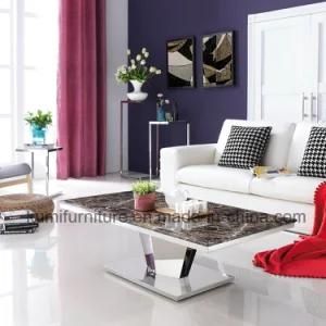 New Design Modern Metal Base Marble Tea Table