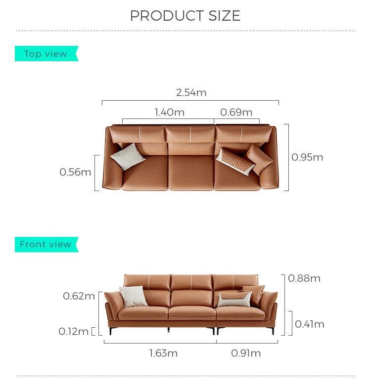 Linsy Luxury Nordic Modern Corner Sofas Living Room Wholesale Furniture Sofa S155