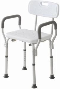 Bathroom Shower Chair with Armrest and Backrest