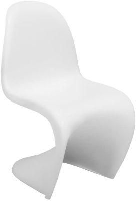 Modern Indoor Stackable S Shape Chair Panton Chair Colored PP Polypropylene Plastic Dining Chairs