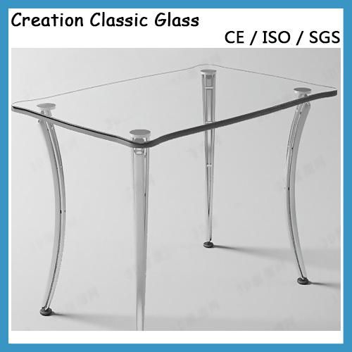 4mm Tempered Glass Table Top Shelf Glass Circle Tabletop Glass