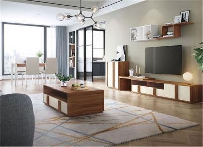 Wooden Design Aluminium/Aluminum Wooden Grain Bedroom Furniture TV Cabinets