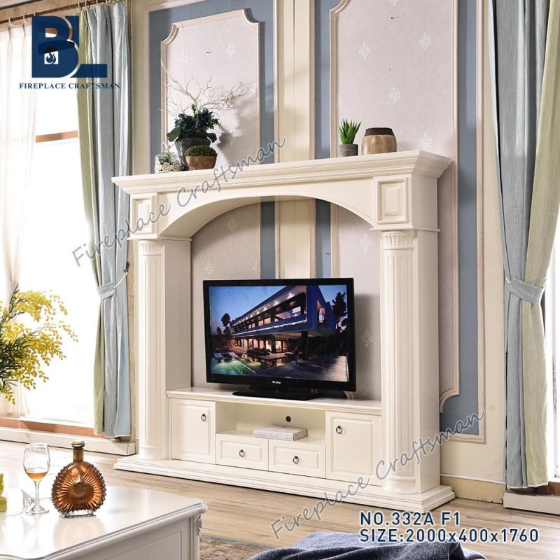 Indoor Freestanding Wood Burning Electric Fireplace Stove 332A