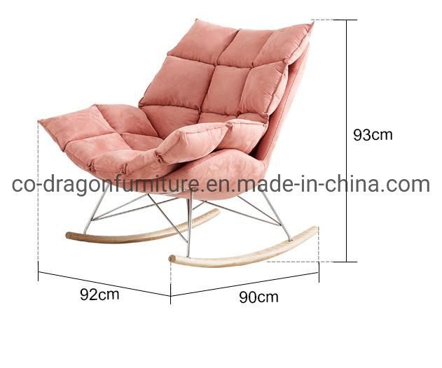 Instagram Hot Selling Leisure Living Room Fabric Metal Sofa Chair