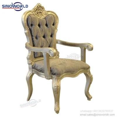 Royal King Luxury Style King Throne Chair Furniture Hotel Wedding Party King Throne Chair with Armrest