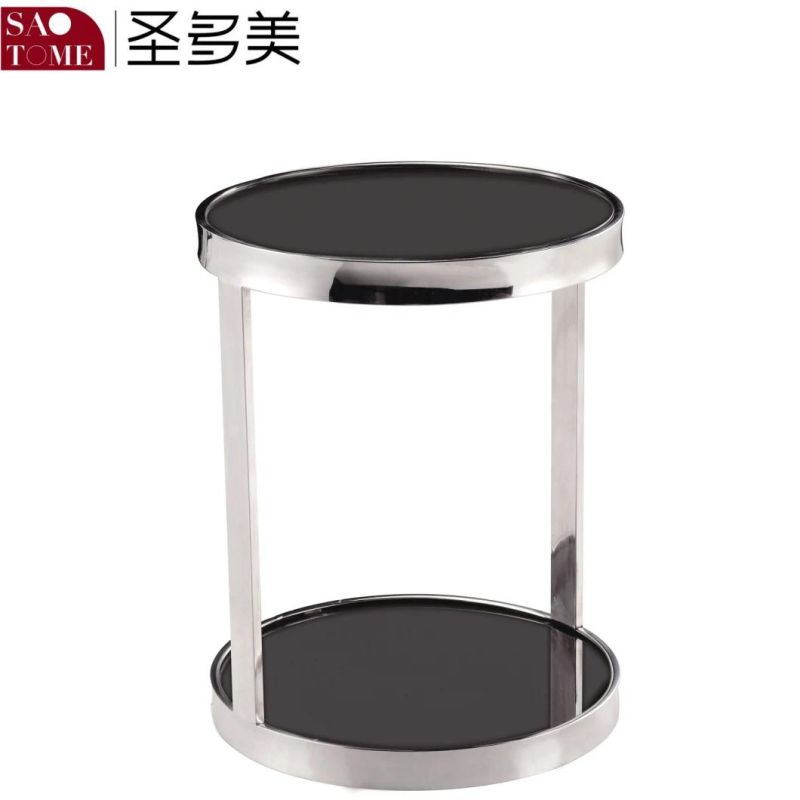 Modern Home Living Room Furniture Practical Stainless Steel Round End Table