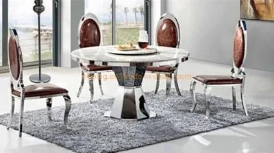 Modern Elegance Glossy Metal Stainless Steel Dining Chair for Wedding Salons Banquet Restaurant