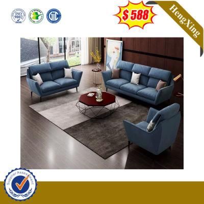 PU Fabric Wooden Synthetic Leather 1+1+3 Seating Sofa Set