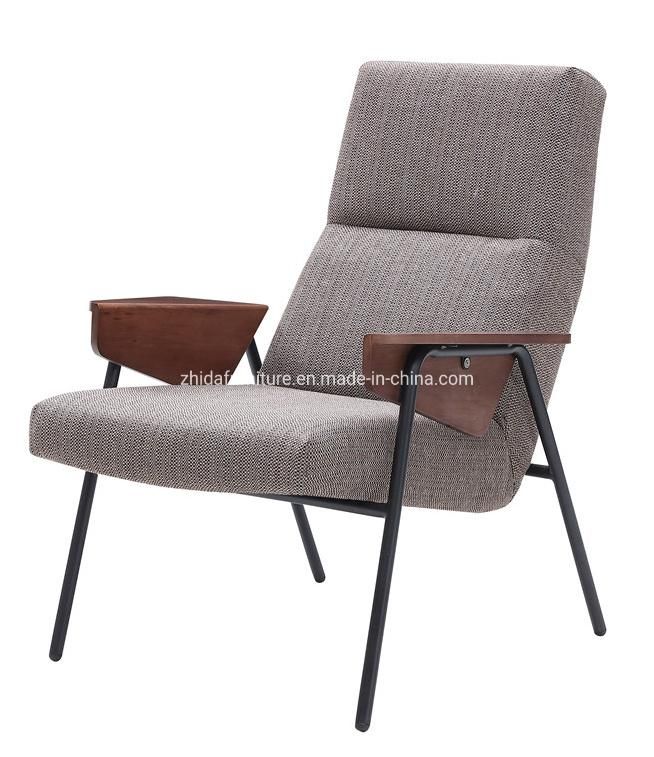 Single Sofa Armchair High Back Armrest China Foshan Factory