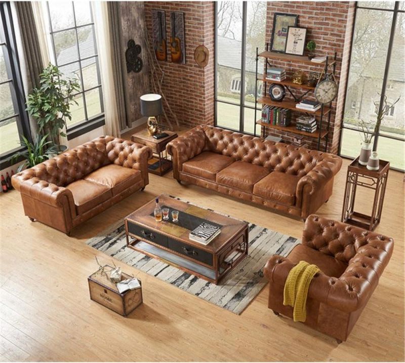 Modern Genuine Leather Sofa Corner Sofa