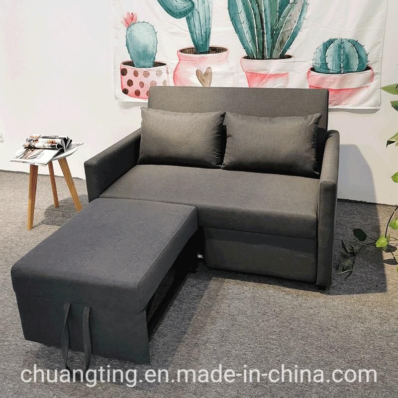 Dark Grey Double Seat Sofa Cum Bed New Design Sofabed