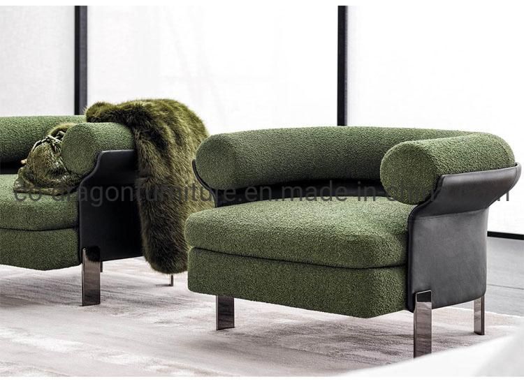 Modern Home Furniture Wooden Frame Fabric Simple Sofa Leisure Chair