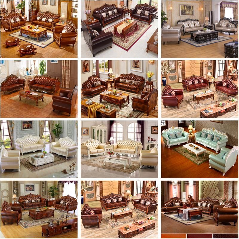 Home Furniture Antique Fabric Sofa in Selective Couch Seats and Sofas Color