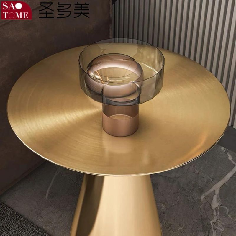 Modern Popular Living Room Furniture T-Shaped Round Tea Table