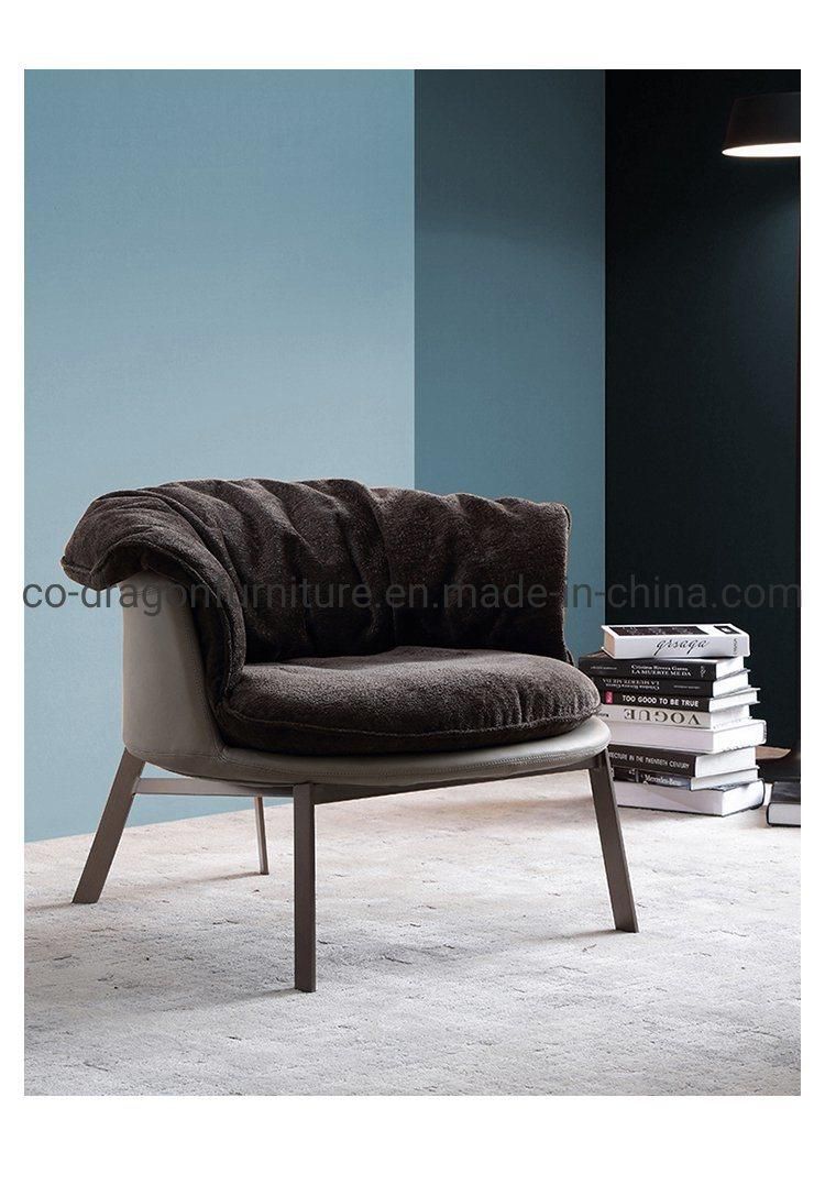 Modern Luxury Steel Legs Fabric Leisure Chair for Home Furniture