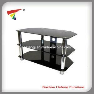 Modern Black Glass LCD TV Cabinet (TV032)