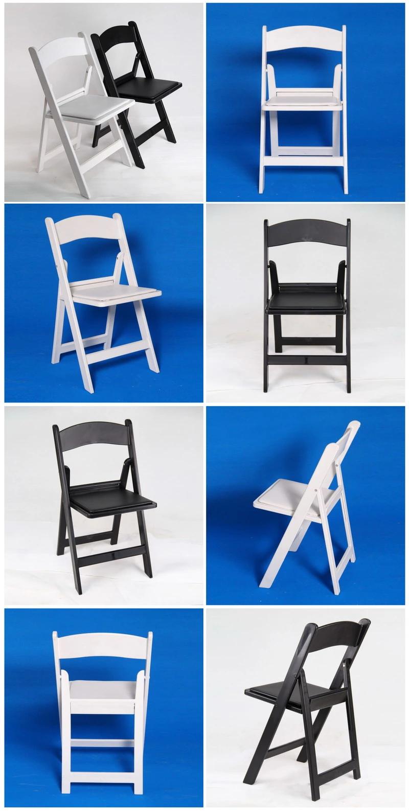 Black Color Plastic PP Resin Folding Wimbledon Wedding Banquet Chairs