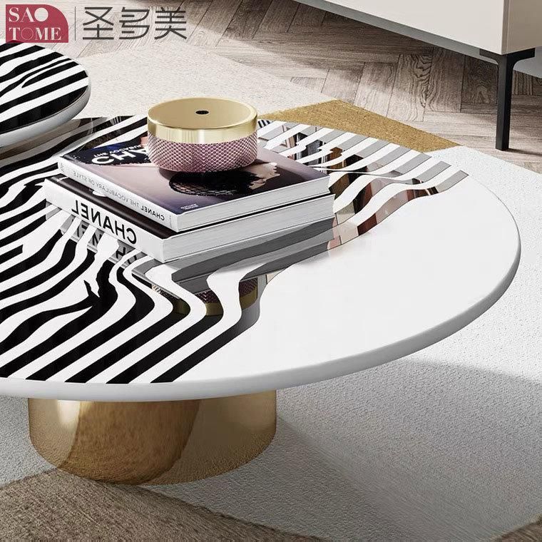 New Style Irregular Shape Table Home Furniture Living Room Coffee Table Metal Side Table Bedroom Table Melamine Laminated Tea Table