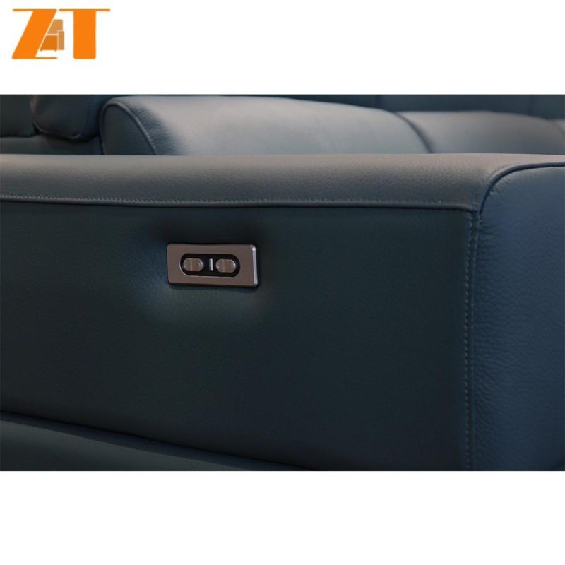 Modern Chinese Furniture Recliner Sofa Bed L Shape Leather Sofa