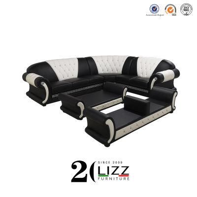 Luxury Italian Leather Corner Sofa Lounge Furniture