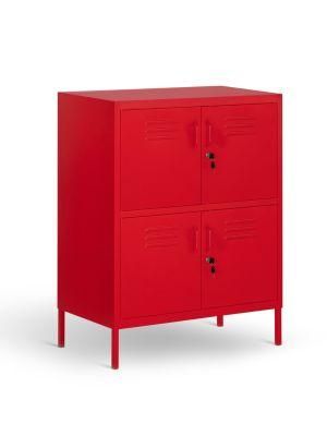 Metal Home Storage Furniture Standing Steel 4 Door Locker Cabinet