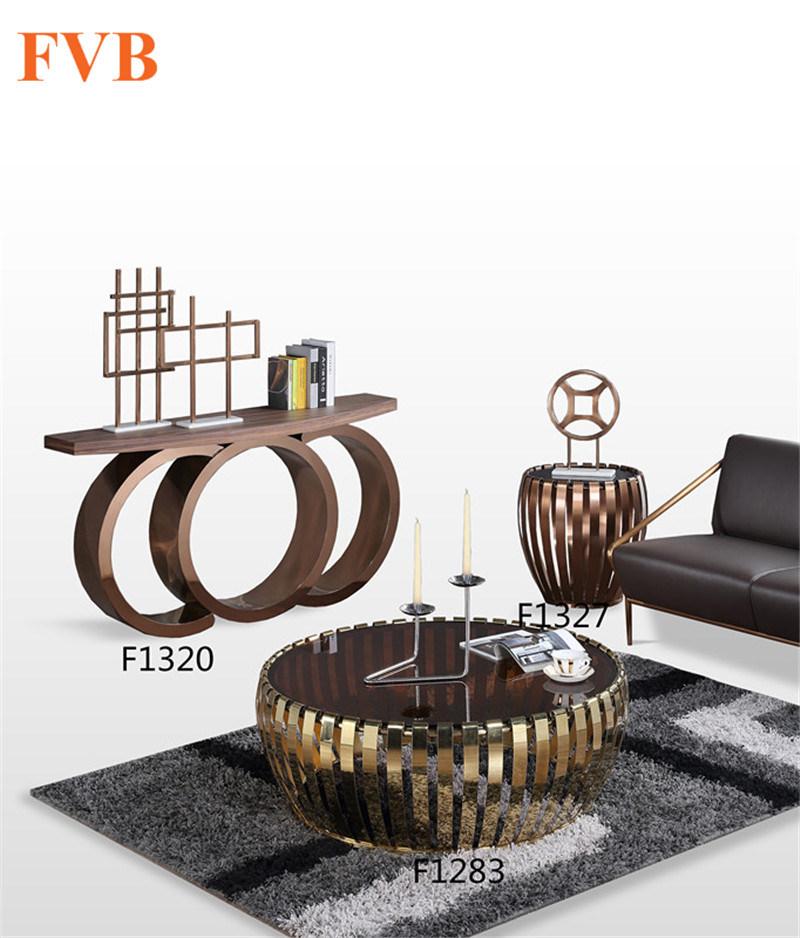 European Style Metal Frame Tempered Round Square Glass Center Coffee Table for Home Office Furniture