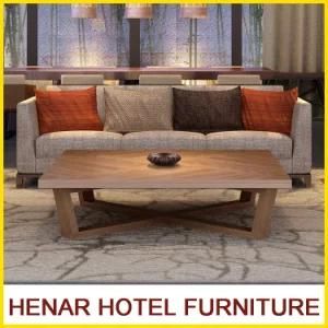 Ash Wood Leg Gray Couch Sofa for Hotel Restaurant