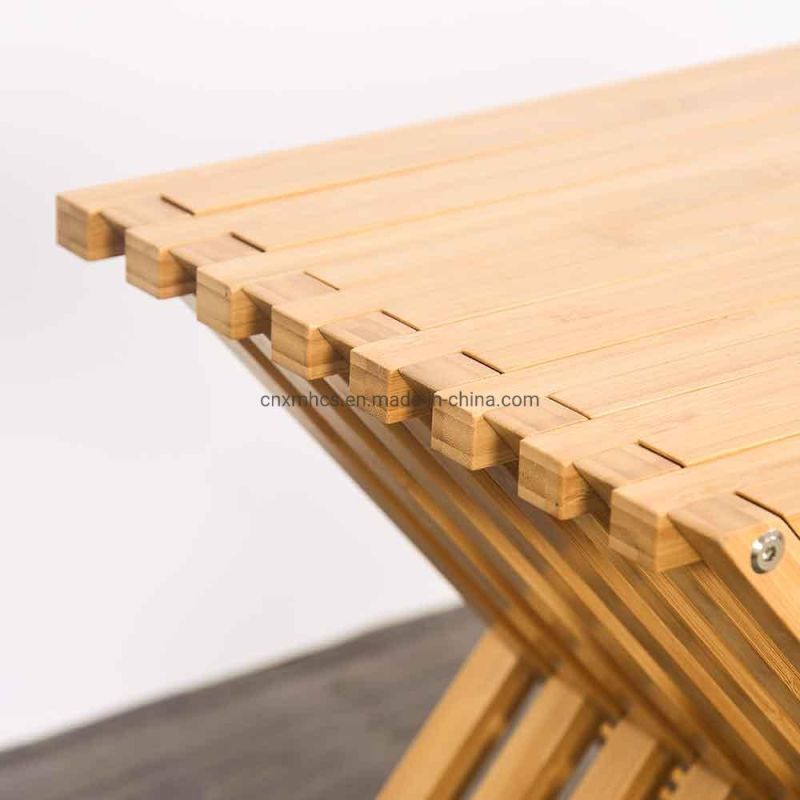 100% Bamboo Small Side Table Corner Plant Stand Wood Bathroom Stool Folding Stool Shower Stool