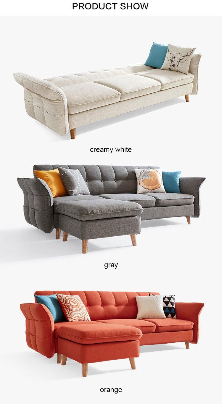 Linsy Gray Folding Fabric Sofa Bed Sofas 1012