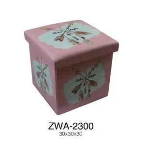 Yiya Living Room Furniture Folding Storage Stool Ottoman