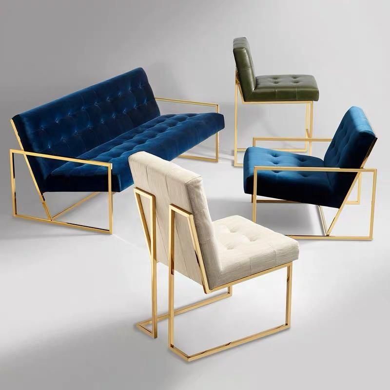 Modern Style Living Room Furniture Fabric Armrest Single Sofa Chair