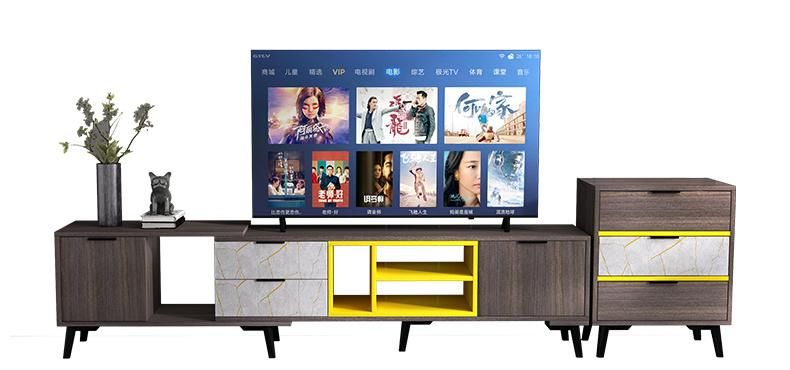 Light Luxury Tea TV Cabinet Combination Set Home Furniture (UL-20N1353)