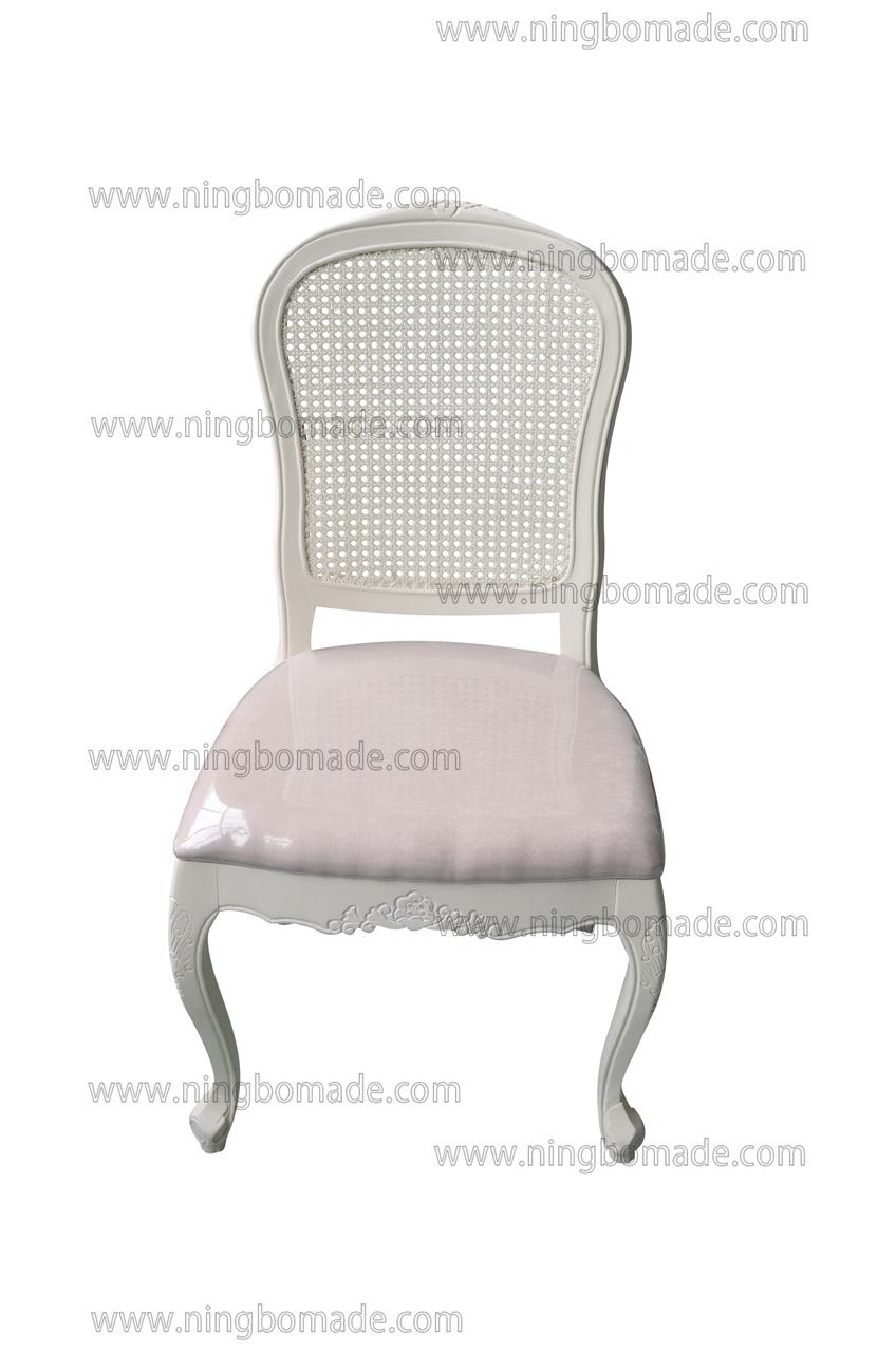 Nordic Louis Style Household Furniture Louis White Solid Wood Chair